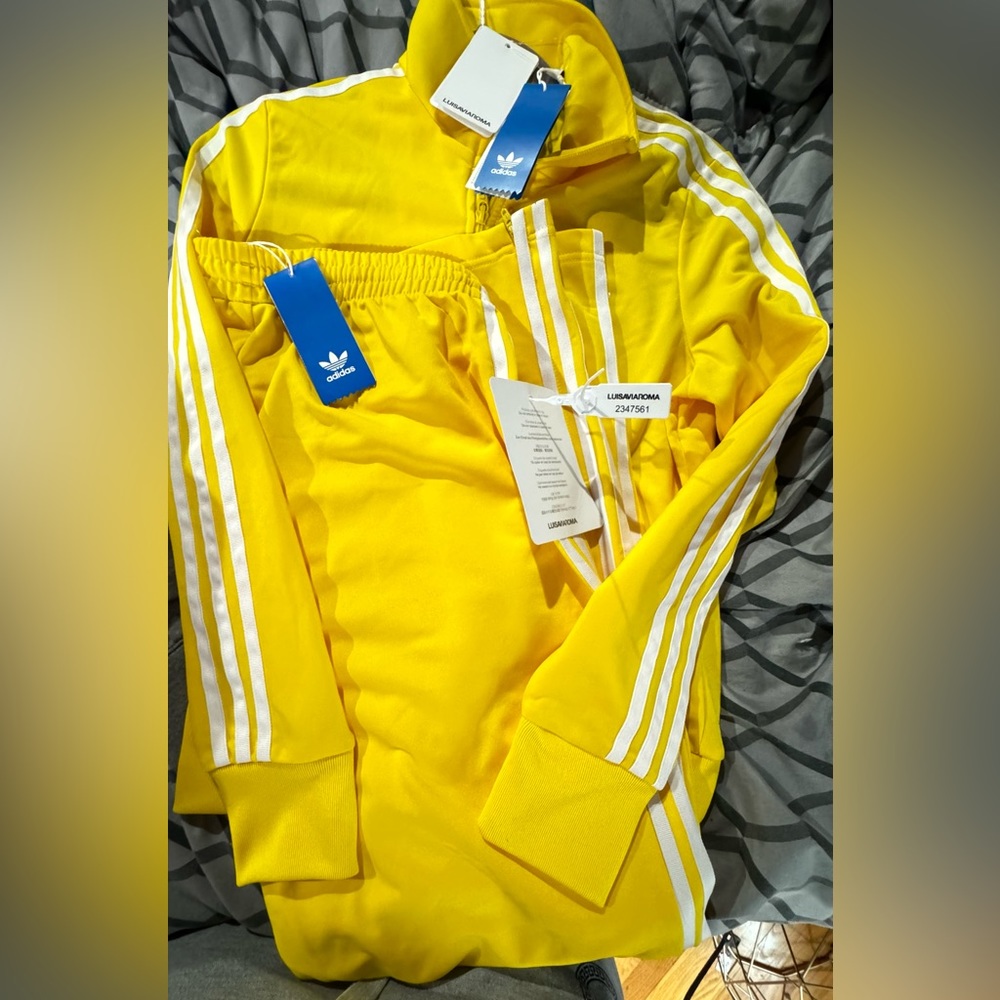 COPY - Yellow Adidas tracksuit